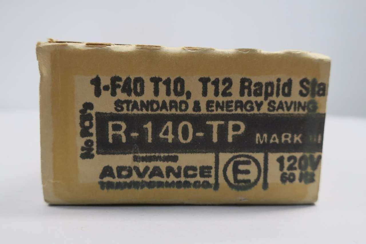 NEW ADVANCE TRANSFORMER R-140-1-TP MARK III ENERGY SAVER 120V-AC BALLAST D554479