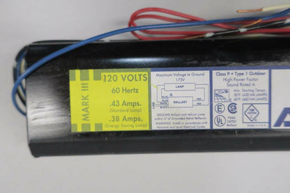 NEW ADVANCE TRANSFORMER R-140-1-TP MARK III ENERGY SAVER 120V-AC BALLAST D554479