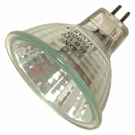 Sylvania Halogen 50W MR16 Reflector Light Bulb, GU5.3 Bi-Pin Base, 12 Volt, Dimmable, 3000K Warm White, 1 Pack (58516)