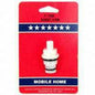 RV Washerless Faucet Stem, White Plastic