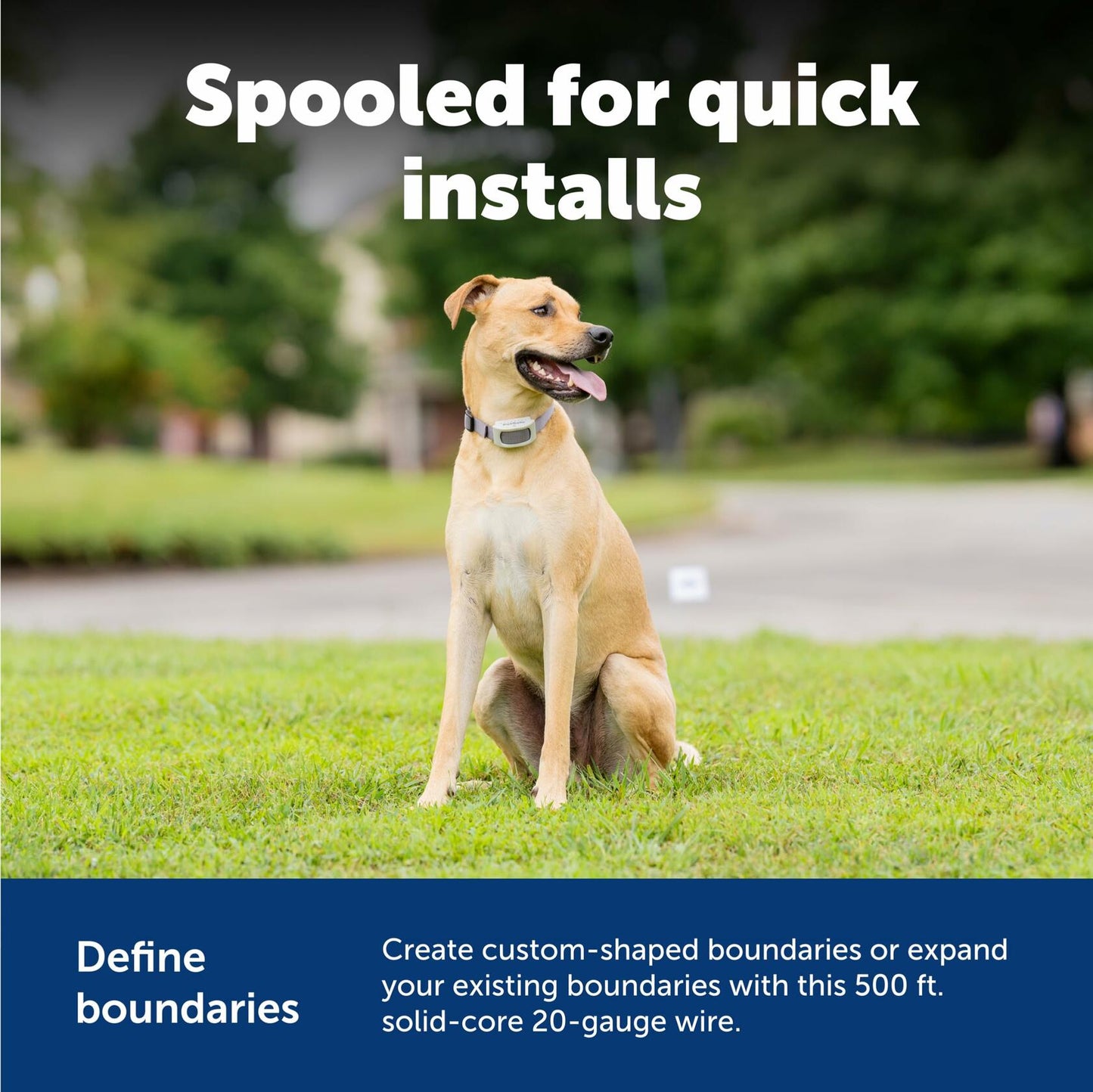 PetSafe Underground Dog Fence Wire (500 Foot) Create Your PetSafe Boundary, Electric Dog Fence Wire (Yellow) - from The Parent Company of IFB