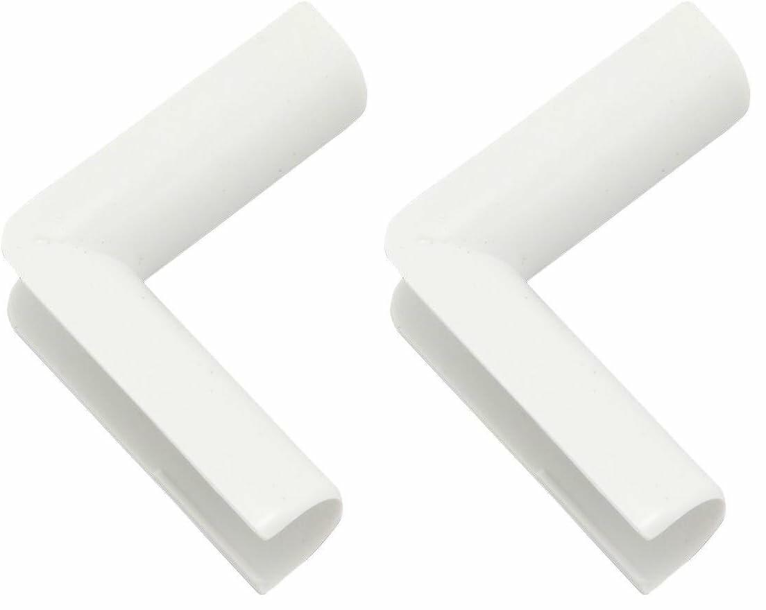 Wiremold Cable and Cord Management, Cordmate, Inside Elbow, White, C17 (Pack of 2)