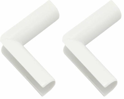 Wiremold Cable and Cord Management, Cordmate, Inside Elbow, White, C17 (Pack of 2)