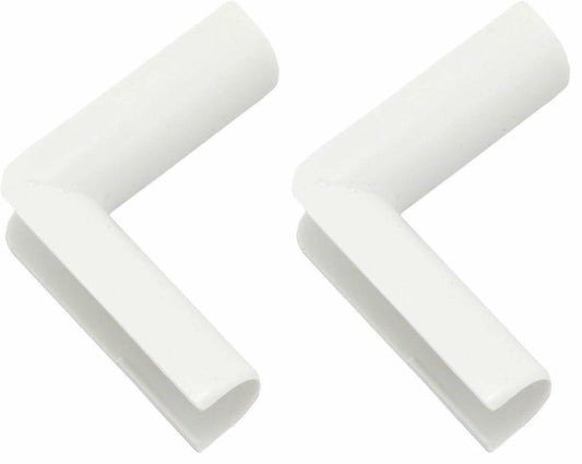 Wiremold Cable and Cord Management, Cordmate, Inside Elbow, White, C17 (Pack of 2)