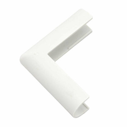 Legrand Wiremold C18 Cordmate Outside Elbow Elbow Cord Cover, Organizer for Wall, Holds 1 Cord or Cable, White (1 Pack)
