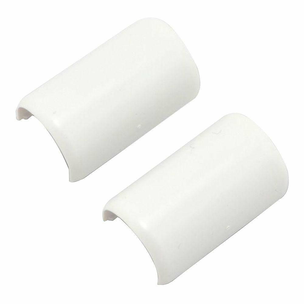 Legrand Wiremold C19 Cordmate Cord Cover Coupling, Organizer for Wall, Holds 1 Cord or Cable, White (2 Pack)