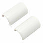 Legrand Wiremold C19 Cordmate Cord Cover Coupling, Organizer for Wall, Holds 1 Cord or Cable, White (2 Pack)