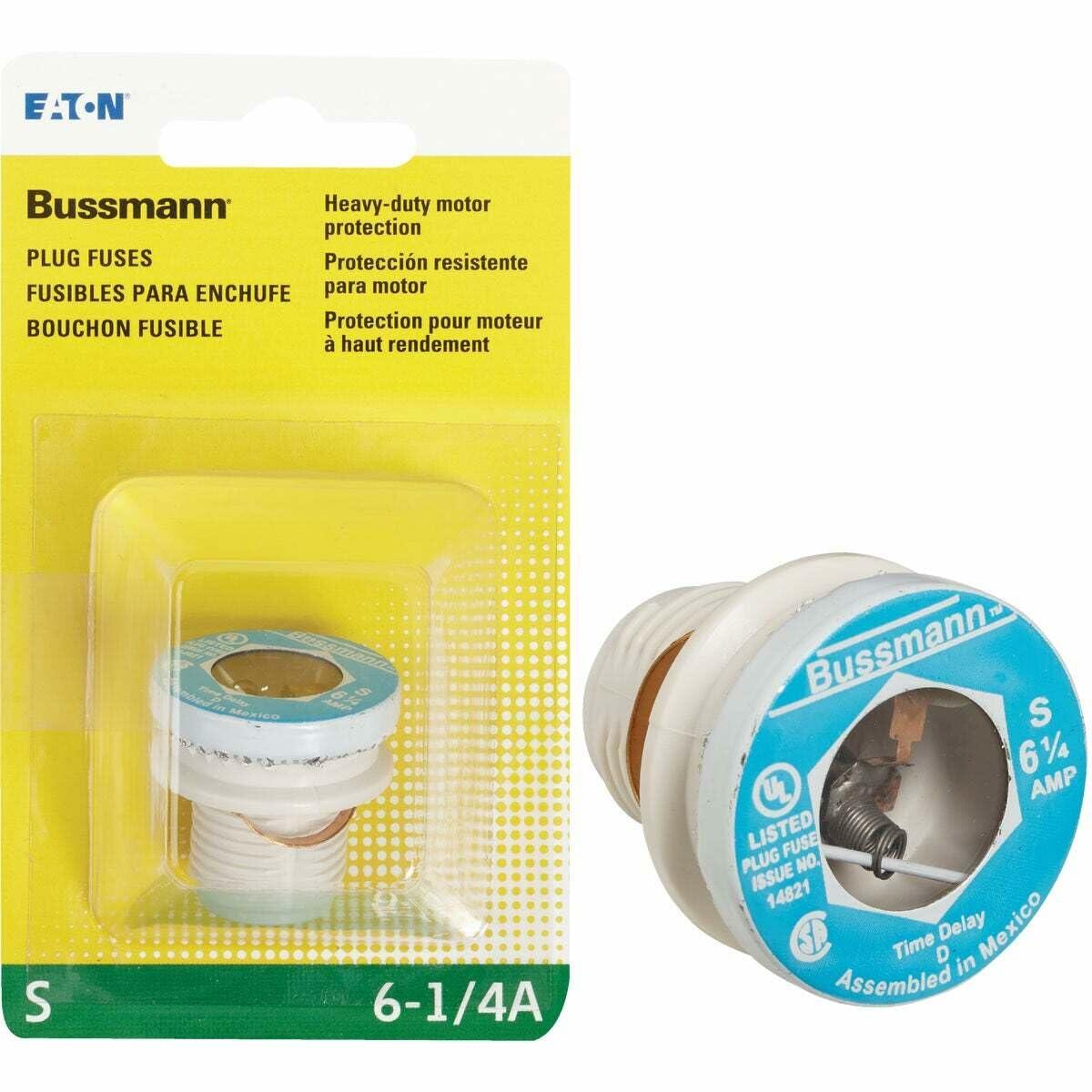 Cooper Bussmann BP/S-6 1/4 Plug Fuse Type S