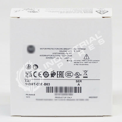 140MT-C3E-B63 Series C Motor Protection Circuit Breaker, 4.0-6.3 A, Frame C