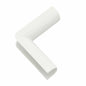 Legrand Wiremold C17 Cordmate Inside Elbow Elbow Cord Cover, Organizer for Wall, Holds 1 Cord or Cable, White (1 Pack)