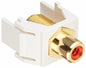 On-Q/Legrand Plastic RCA to F-Type White Wall Jack