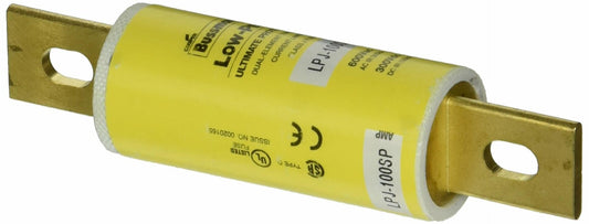 Eaton Bussmann LPJ-100SP LPJ Fuse, Class J, Time-delay Dual-Element Current Limiting, 100A, Interrupting Rating 300 kA at 600 Vac, 100 kA at 300 Vdc
