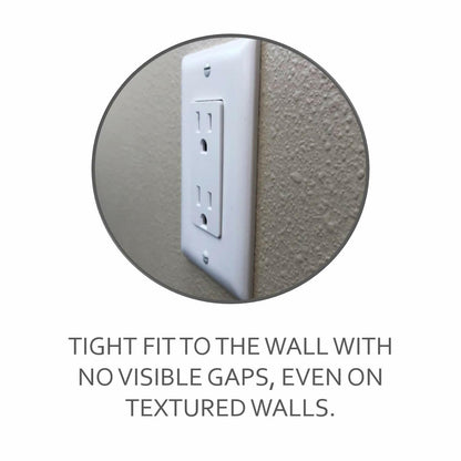 Legrand Pass & Seymour TP263BK Trademaster Mid-Size Unbreakable Nylon Wall Plate, 3 Gang, Three Decorator Rocker GFCI Cover, Black (1 Count)