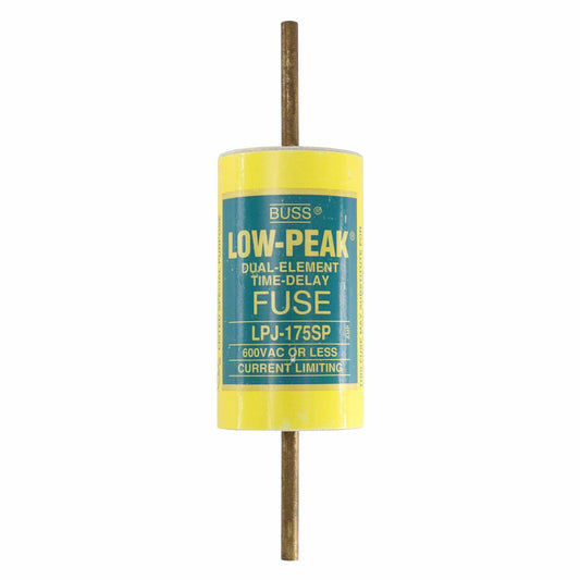 Eaton Bussmann LPJ-175SP Series LPJ Fuse, 175 Amp, 600 Vac and IR 300 kA / 300 Vdc and IR 100 kA