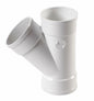 NDS 3P08 3-Inch PVC 45 Degree Wye Hub x Hub, White