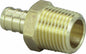 Viega 46446 PureFlow Zero Lead Brass PEX Crimp Adapter with Male 3/4-Inch by 1-Inch Crimp x Male NPT