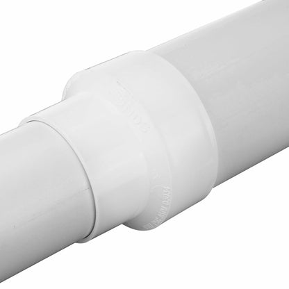 NDS 4P07 PVC S&D Increaser/Reducer Coupling, 3-Inch X 4-Inch, for Hub X Hub Solvent-Weld Connections, for use with 3-Inch & 4-Inch Sewer and Drain Pipe, White