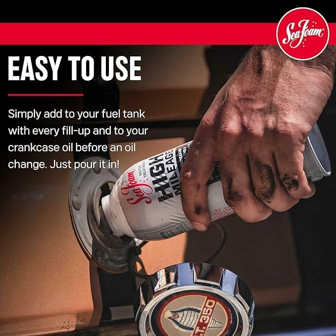 High Mileage Motor Treatment HM16 – Gas & Oil Additive for Fuel Injectors, Oil Burning & Engine Lubrication | 2 Pack Special | 32 oz Total
