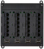 Leviton Twist and Mount Patch Panel, CAT 6 24 Port, 476TM-624, Black