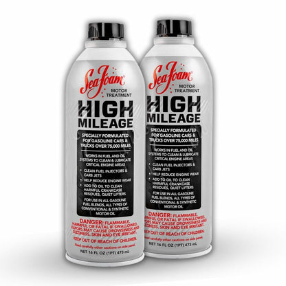 High Mileage Motor Treatment HM16 – Gas & Oil Additive for Fuel Injectors, Oil Burning & Engine Lubrication | 2 Pack Special | 32 oz Total