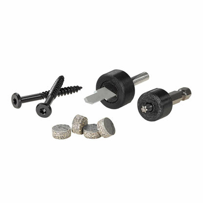 FastenMaster Cortex Hidden Fastening System for Trex Transcend Fascia - 1-3/4 inch Cortex Screws and Plugs - Island Mist (50 LF) FMCTXF-TX50TSLM
