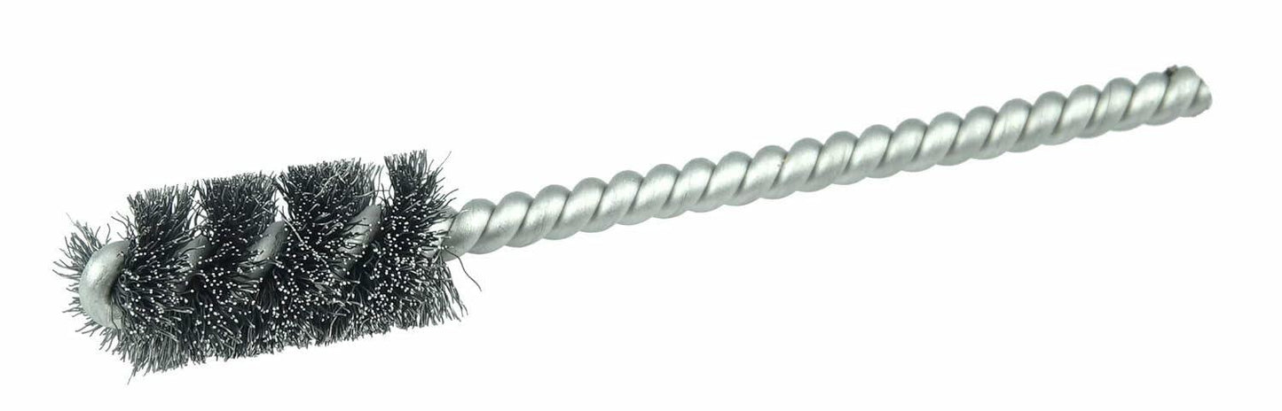 Weiler 21083 1/2" Power Tube Brush, .005" Stainless Steel Wire Fill, 1" Brush Length, Made in the USA (Pack of 10)