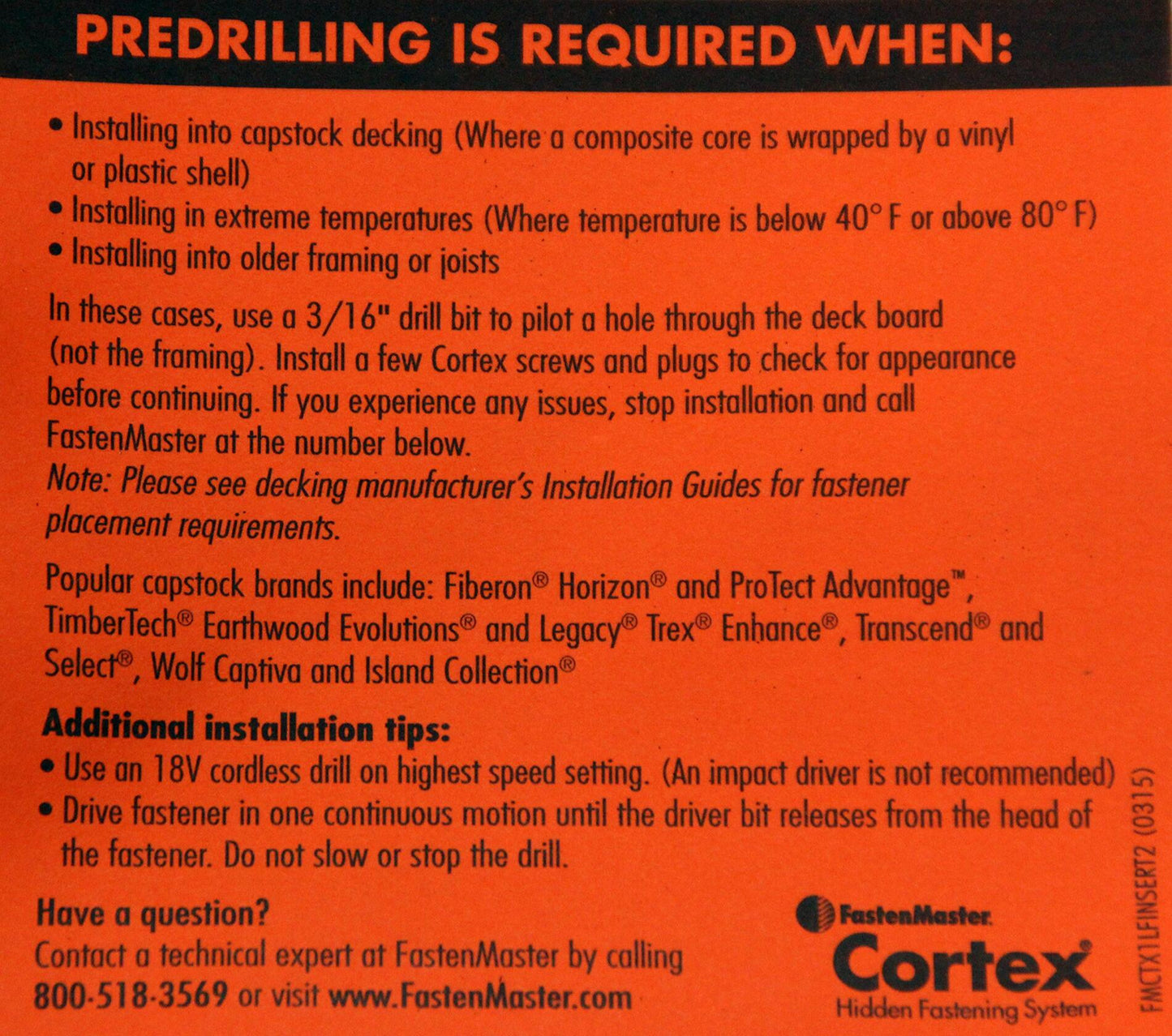 FASTENMASTER Cortex 2-1/2" Fastening System for Trex Decking - 100 Linear Feet - Trex Select Pebble Grey