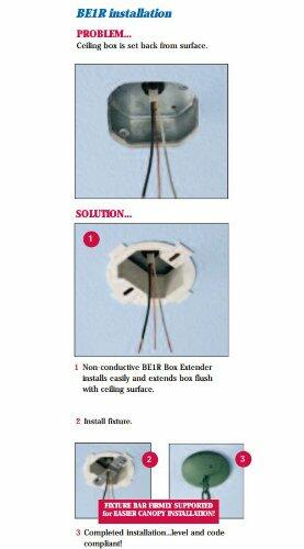 Arlington BE1R Outlet Box Extender, Round, 25-Pack