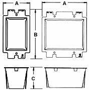 Arlington BE2-1 ELECTRICAL Outlet Box Extender 2-Gang