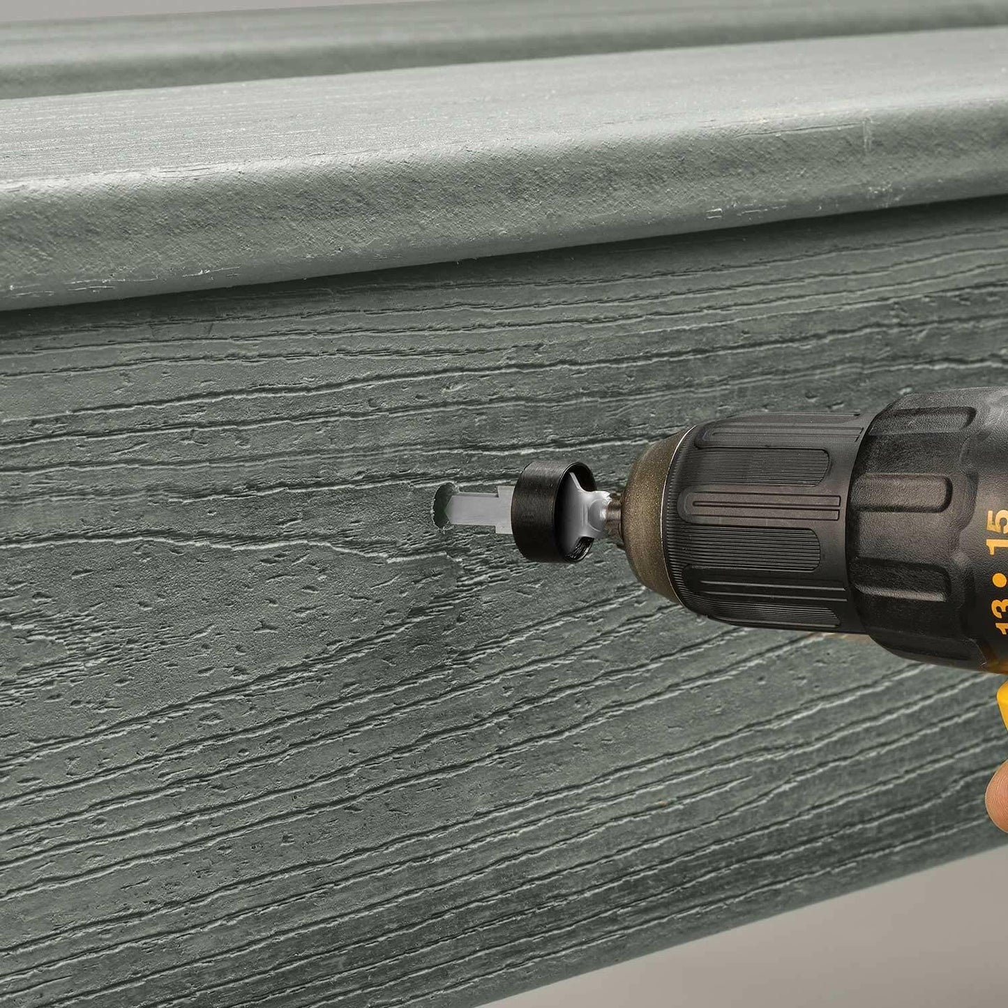 FastenMaster Cortex Hidden Fastening System for Trex Transcend Fascia - 1-3/4 inch Cortex Screws and Plugs - Island Mist (50 LF) FMCTXF-TX50TSLM