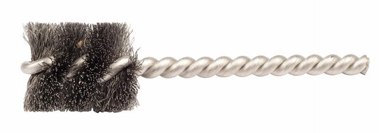 Weiler 21073 3/8" Power Tube Brush, .004" Steel Wire Fill, 1" Brush Length, Made in The USA (Pack of 10)