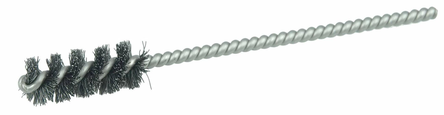 Weiler 21073 3/8" Power Tube Brush, .004" Steel Wire Fill, 1" Brush Length, Made in The USA (Pack of 10)