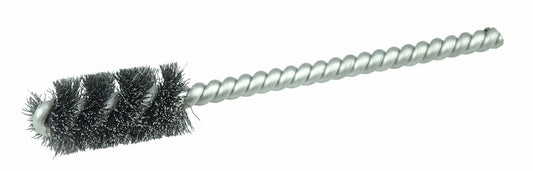 Weiler 21083 1/2" Power Tube Brush, .005" Stainless Steel Wire Fill, 1" Brush Length, Made in the USA